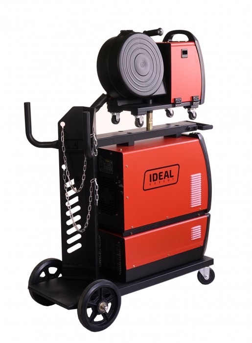 Półautomat spawalniczy IDEAL EXPERT MIG 400 4x4 SYNERGIC +10m przewody połączeniowe,wózek - obrazek 4