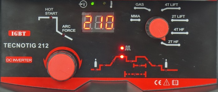 Spawarka inwertorowa IDEAL TECNO TIG 212 DC PULSE DIGITAL - obrazek 3