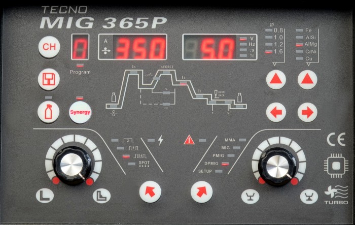 Półautomat spawalniczy IDEAL TECNO MIG 365 PULSE SYNERGIC - obrazek 3