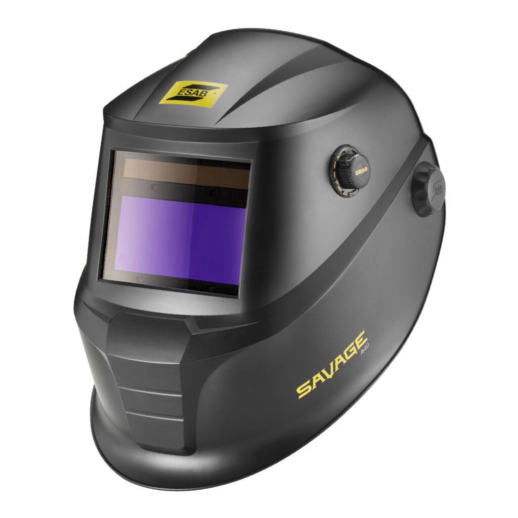 Przyłbica spawalnicza ESAB SAVAGE A40 + opaska przeciwpotna WELDAS + 5 szt poliwęglanów ochronnych