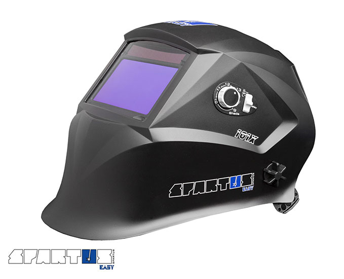 Przyłbica automatyczna SPARTUS® Easy 101X + opaska przeciwpotna WELDAS + 5 szt poliwęglanów ochronnych - obrazek 3