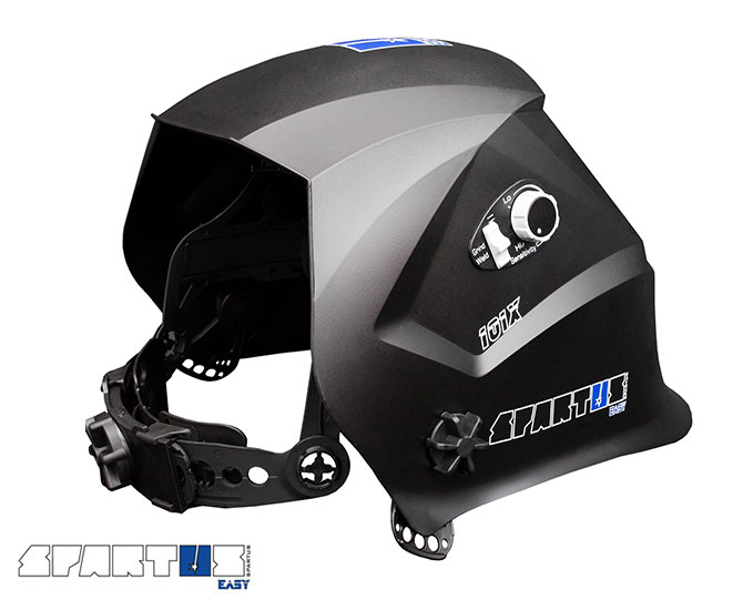 Przyłbica automatyczna SPARTUS® Easy 101X + opaska przeciwpotna WELDAS + 5 szt poliwęglanów ochronnych - obrazek 4