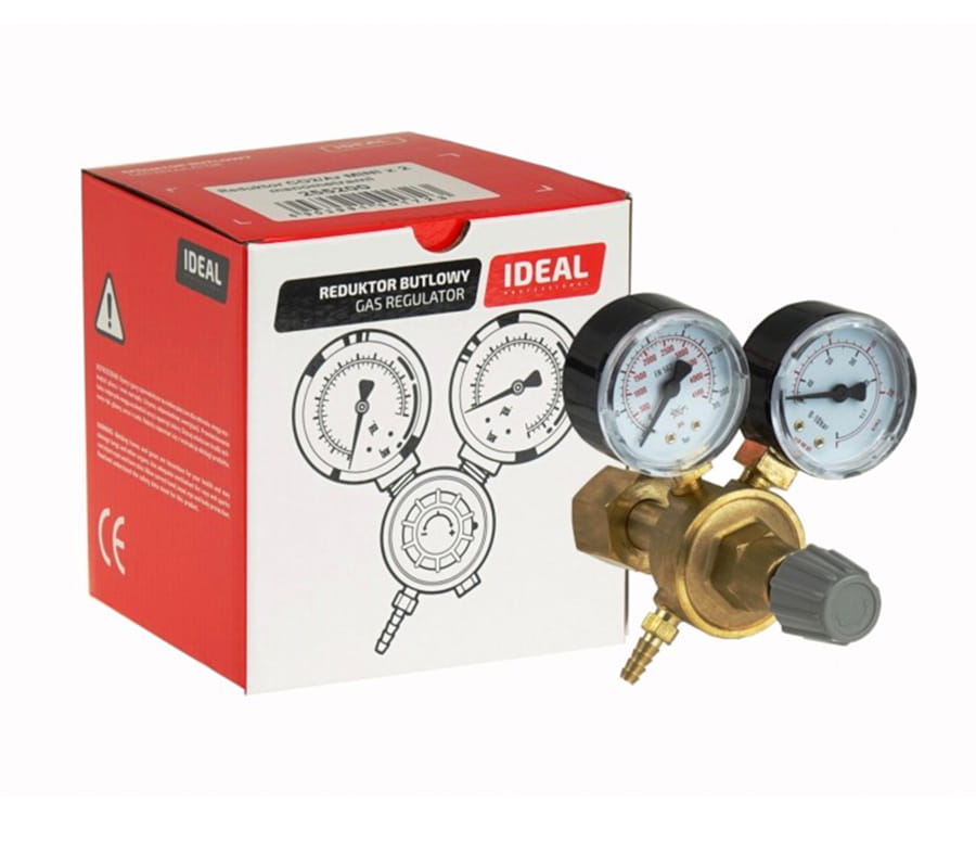 Reduktor Argon/CO2 IDEAL MINI z 2 manometrami