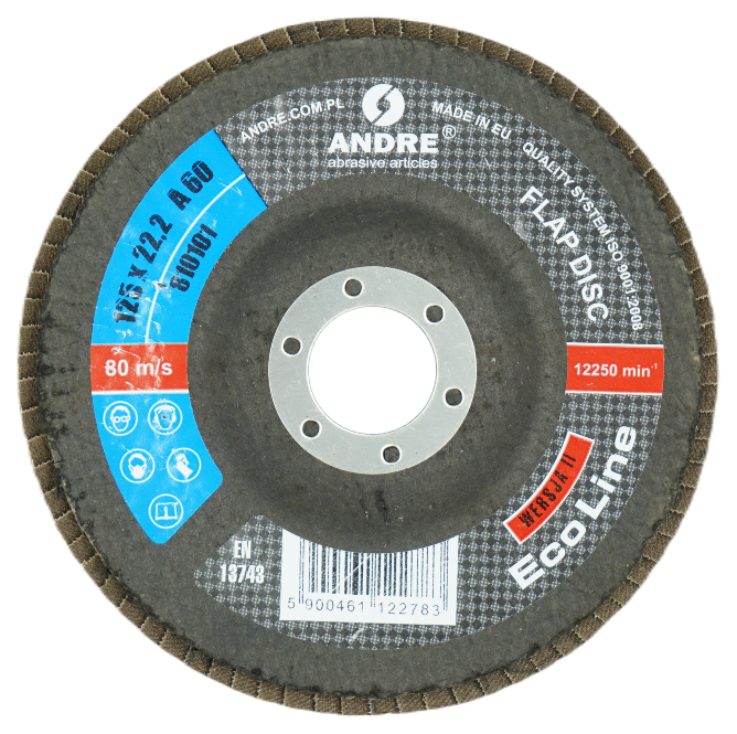 Tarcza listkowa do szlifowania ANDRE 125 x 22 A60 Ecoline Wersja II