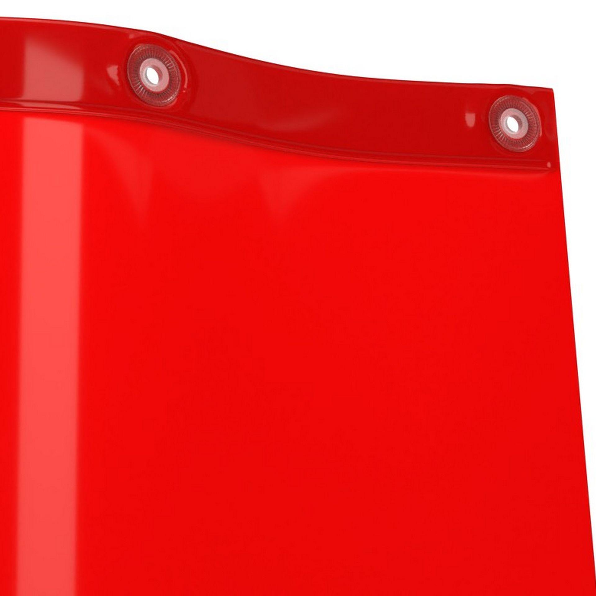 Kurtyna spawalnicza Regular czerwona – 140 cm x 160 cm z haczykami - obrazek 2