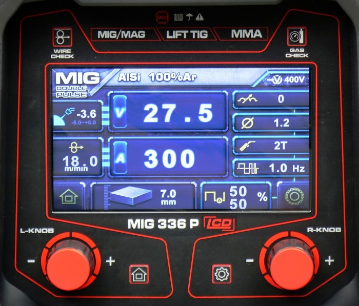 Półautomat spawalniczy IDEAL TECNO MIG 336 PULSE SYNERGIC LCD - obrazek 8