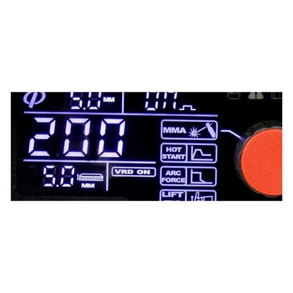 Spawarka inwertorowa MMA PRAKTIK 200 LED SYNERGY - obrazek 4