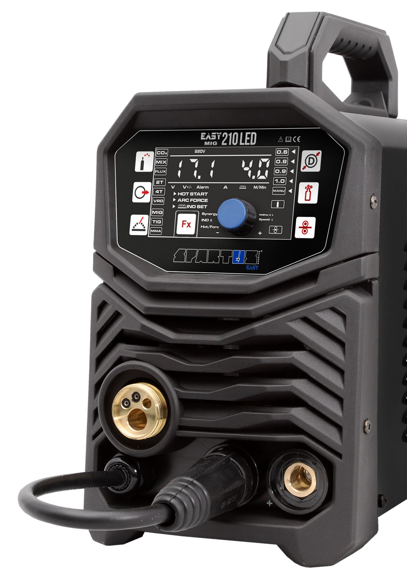 Spawarka inwertorowa SPARTUS® EasyMIG 210 LED - obrazek 9