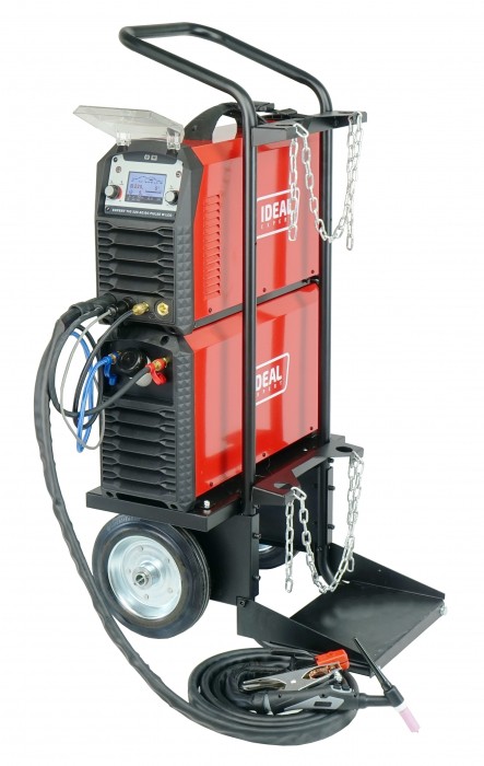 Spawarka inwertorowa IDEAL EXPERT TIG 220 AC/DC PULSE W LCD + chłodnica, wózek - obrazek 9