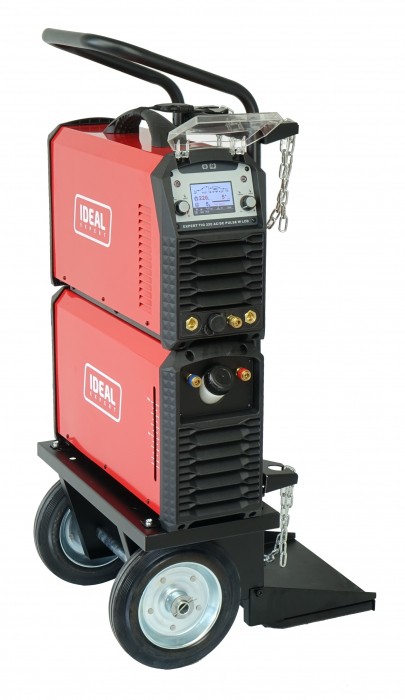 Spawarka inwertorowa IDEAL EXPERT TIG 220 AC/DC PULSE W LCD + chłodnica, wózek - obrazek 3