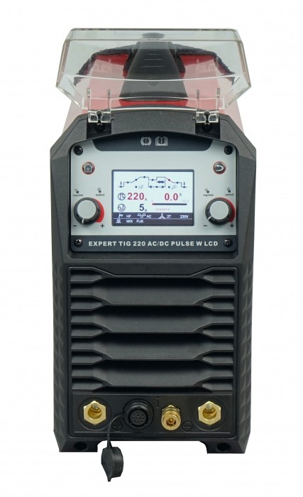 Spawarka inwertorowa IDEAL EXPERT TIG 220 AC/DC PULSE W LCD + chłodnica, wózek - obrazek 5