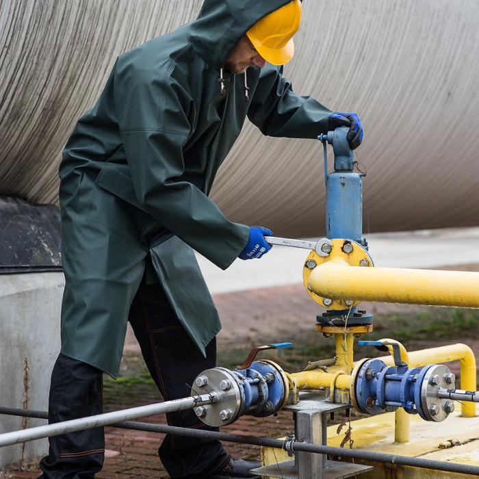 Płaszcz wodochronny antystatyczny PROS 106/A zielony - obrazek 5