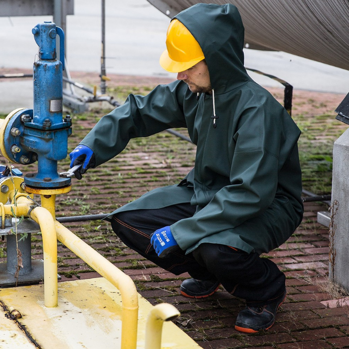 Płaszcz wodochronny antystatyczny PROS 106/A zielony - obrazek 8